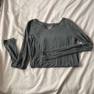 Fitted Grey Longsleeve Tee